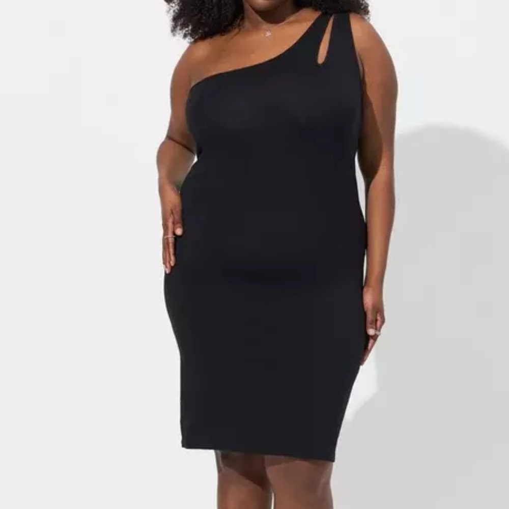 Torrid Mini Foxy Bodycon One Shoulder Dress